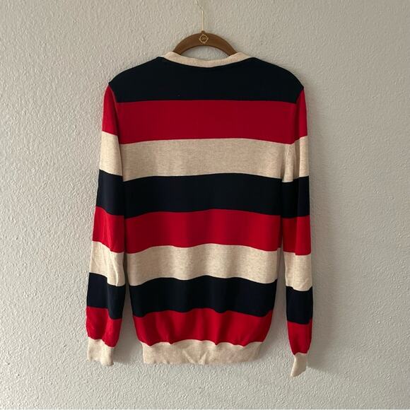 H&M Divided Striped Cardigan Bold U.S.A. OverSized small - Picture 3 of 6